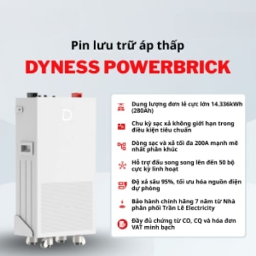 Pin Lưu Trữ Dyness PowerBrick LiFePO4